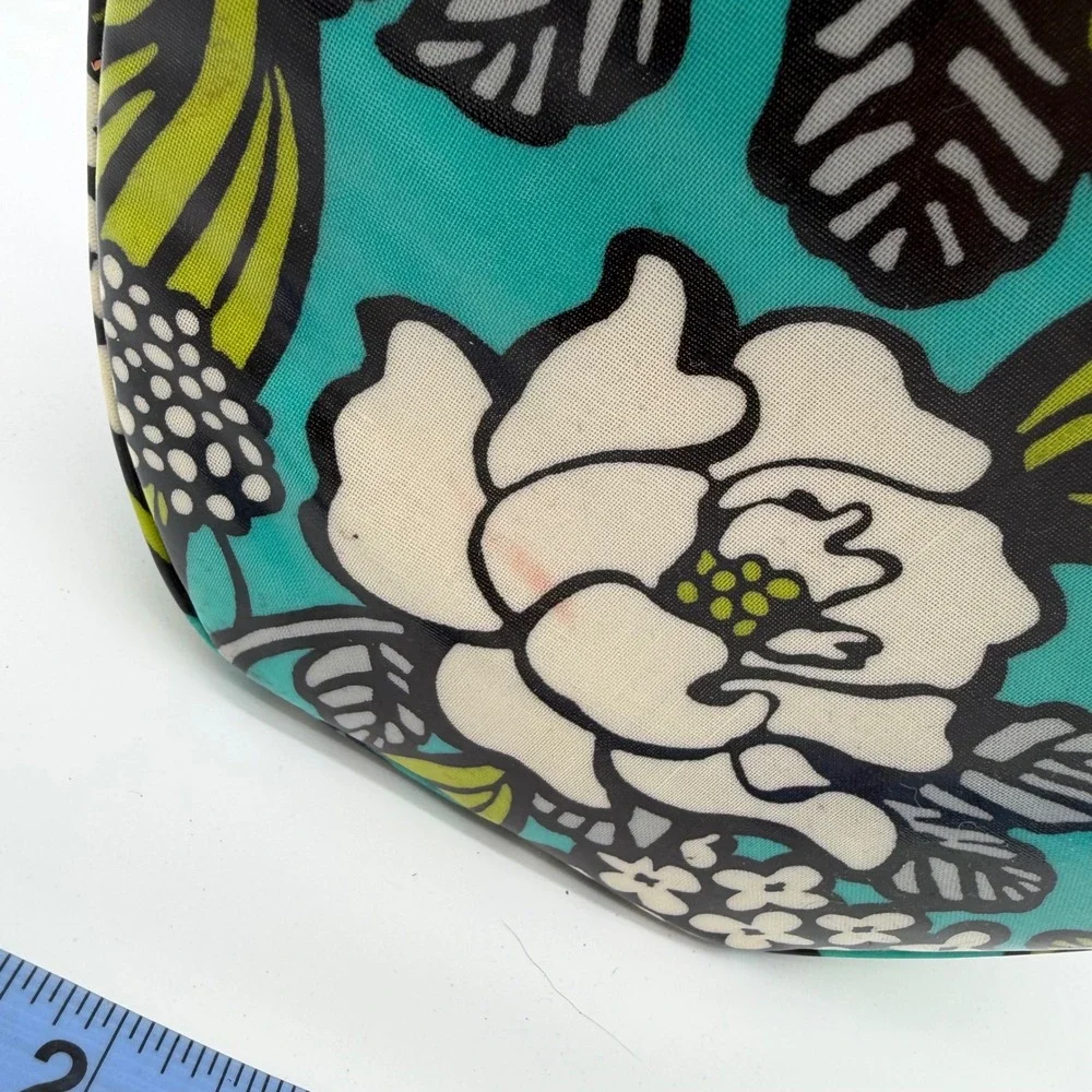 Vera Bradley Floral Round Insulated Lunch Bag Cooler Tote Cottagecore Teal OS